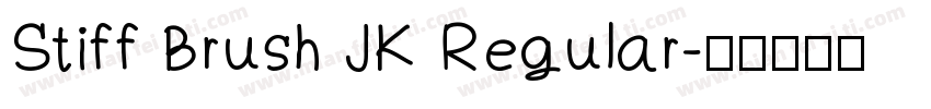 Stiff Brush JK Regular字体转换